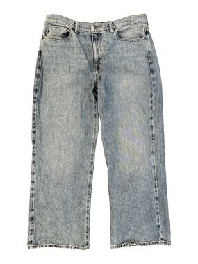 Nordstrom Womens Size 32 High Rise Straight Leg Jeans Light Wash Denim keg. $129